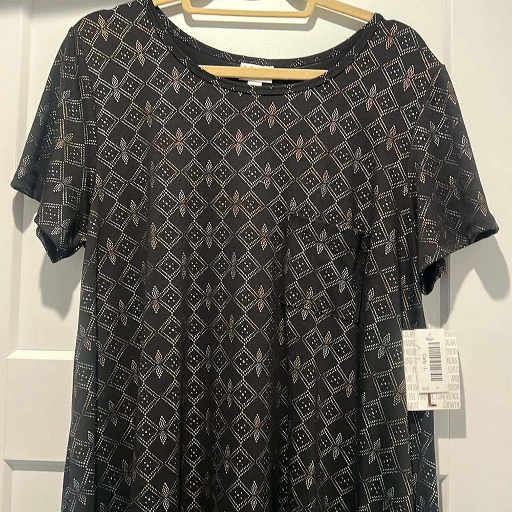 NWT LulaRoe Holiday Collection Carly Dress, Size L